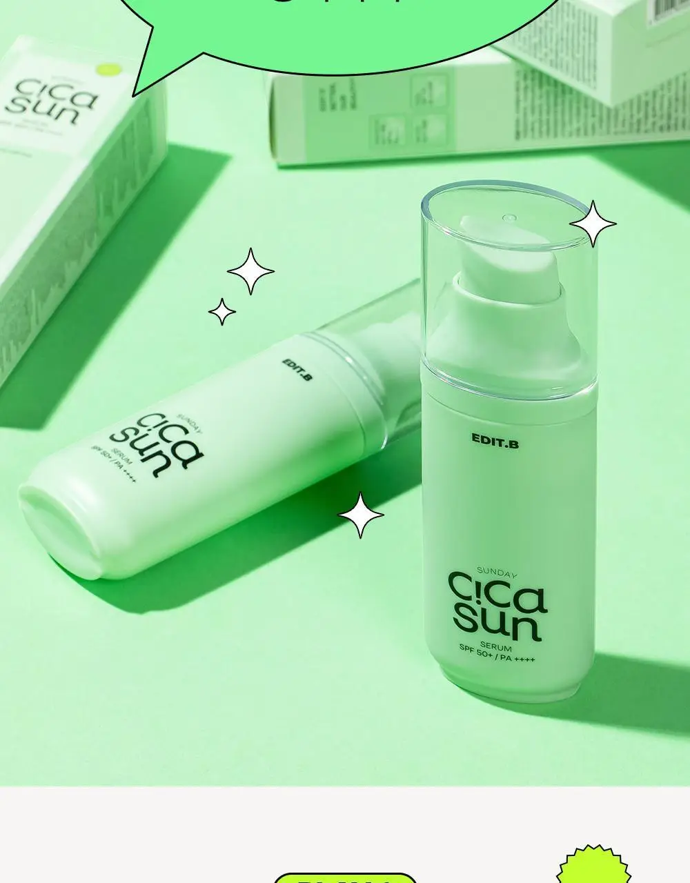 [진정/수분광채] 에딧비 선데이 시카 선세럼 55ml [SPF50+ PA++++] 상세페이지 7